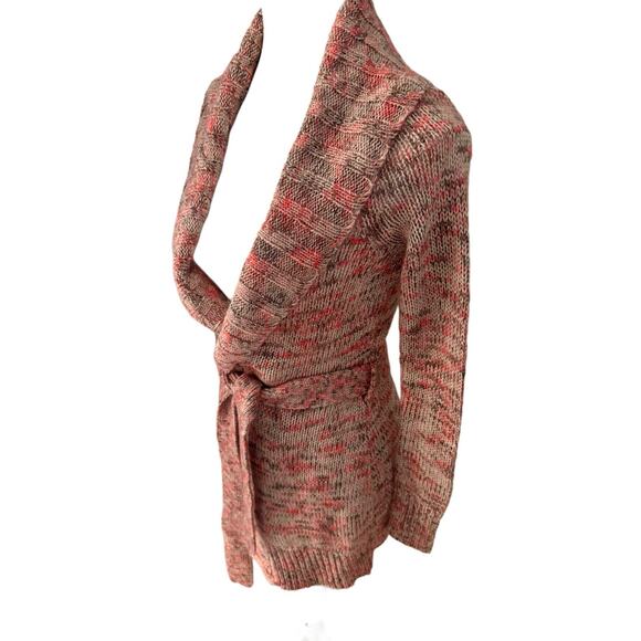 VTG Y2K 90s Wet Seal Knit Belted Cardigan Boho Grunge Cozy Layering Sweater XS - Picture 2 of 6